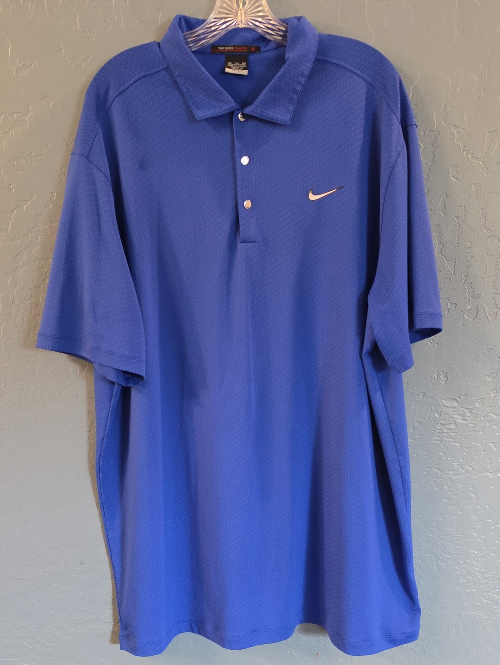 Nike Men's Royal Blue Performance Polo with Swoosh